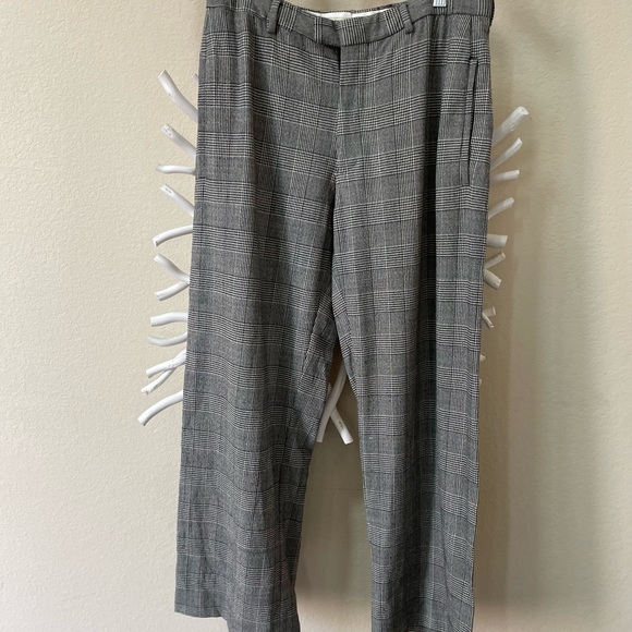 Emporio Armani Pants - Emporio Armani checkered trousers high rise vintage black and white